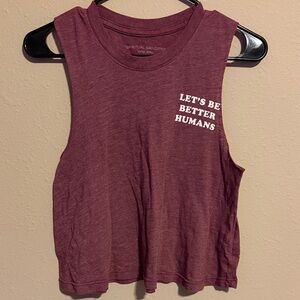 Spiritual Gangster Burgundy Muscle Tee